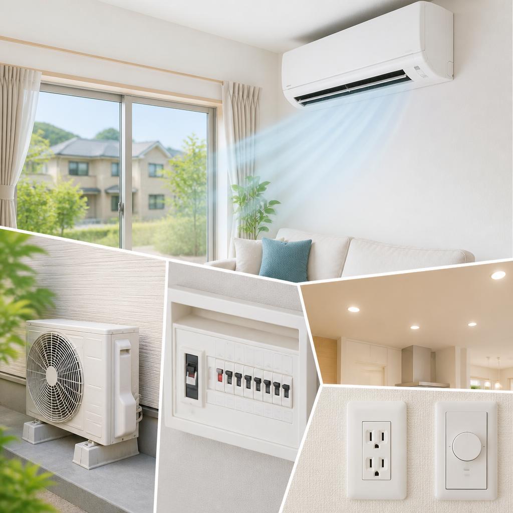 阿見町の家をもっと快適に！エアコンと電気工事のプロがサポート