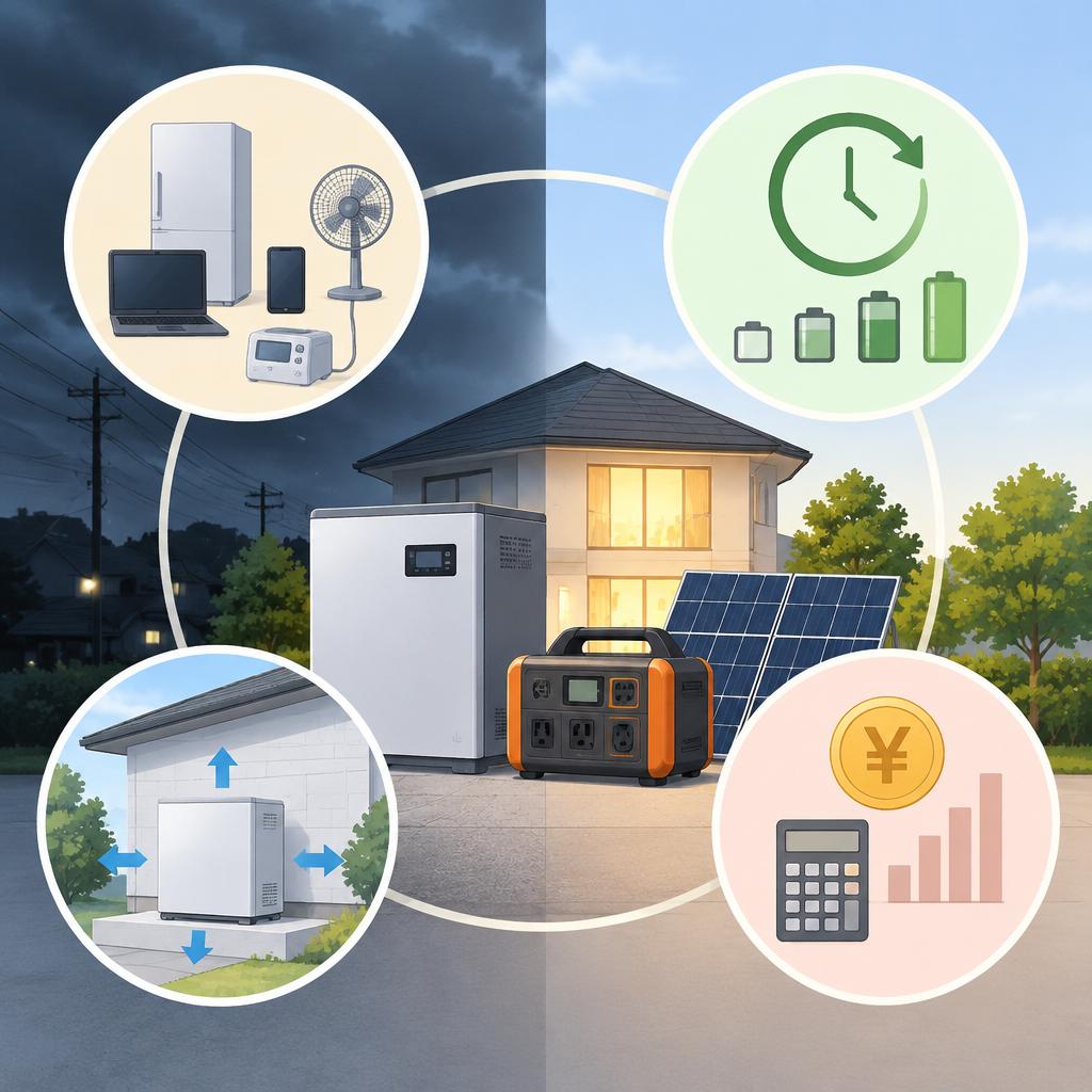 最新の技術を暮らしに活かす、非常用電源・蓄電設備の選択肢