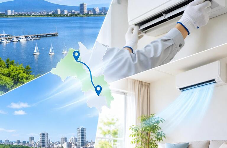 土浦から守谷まで。家庭用エアコン工事で、毎日の快適空間を。